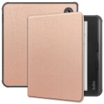 Pour kobo libra colour ebook housse de protection souple tpu antichoc housse de protection - or rose