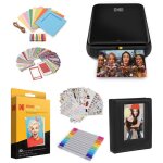 Kodak - amzrodmp20k1b - step imprimante photo instantanee avec technologie zink zero ink (noir) pack ...