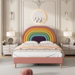 Kodise lit ado lit adulte lit capitonné 140 x 200 cm - avec tête de lit arc - en - ciel réglable - sommier ... Kodise lit ado lit adulte lit capitonné 140 x 200 cm - avec tête de lit arc - en - ciel réglable - sommier ...