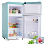 Kodise r�frig�rateur 72 l - double porte - avec �clairage led - classe �nerg�tique e - cyan