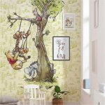 Papier peint photo - komar - disney winnie ourson - 280 x 200 cm - intiss� - r�sistant et ind�formable ...