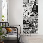 Komar papier peint numérique photo star wars manga bd noir et blanc dark vador 250 x 100 cm intissé Komar papier peint numérique photo star wars manga bd noir et blanc dark vador 250 x 100 cm intissé
