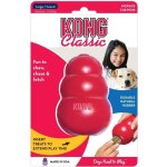 Kong jouet  mcher rebondissant en caoutchouc naturel classic large - rouge - pour chien