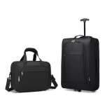 Kono set de 2 valises 53x36x18cm bagage à main avion valise de voyage à 2 roulettes bagages en polyester ... Kono set de 2 valises 53x36x18cm bagage à main avion valise de voyage à 2 roulettes bagages en polyester ...