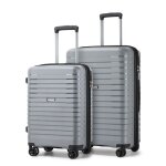 Kono set 2 valises de voyage (53 + 65cm) rigide valise cabine trolley extensible bagages � main avec ...