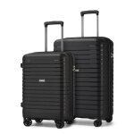 Kono set 2 valises de voyage (53 + 65cm) rigide valise cabine trolley extensible bagages � main avec ...