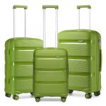Kono set de 3 valises cabine (55 / 65 / 76cm) valise de voyage rigide bagages cabine polypropyl�ne � ...