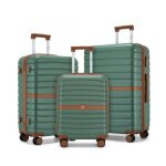 Kono set de 3 valises de voyage rigides (55 / 66 / 76cm) abs + pc - valise cabine l�g�re & durable 4 ...