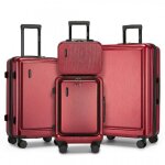 Kono set de 4 valises de voyage (30 / 57 / 67 / 77cm) bagage en abs + pc rigide trolley valise de voyage ...