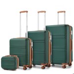 Kono set de 4 valises de voyage bagage cabine (28 / 51. 5 / 65 / 74cm) avec 4 roulettes et serrure tsa ...