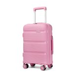 Kono valise cabine 55x38x20cm valise de voyage valise rigide en polypropyl�ne l�gere � 4 roulettes avec ...