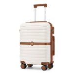 Kono valise cabine taille 55x40x20cm rigide abs + pc valise de voyage  roulettes valises avec serrure ...