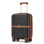 Kono valise cabine taille 55x40x20cm rigide abs + pc valise de voyage  roulettes valises avec serrure ...