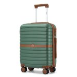 Kono valise cabine taille 55x40x20cm rigide abs + pc valise de voyage  roulettes valises avec serrure ...
