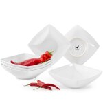 Konsimo epiri assiettes creuses 6 pices cramique premium design moderne lave - vaisselle / micro - ...