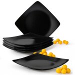 Konsimo epiri assiettes plates 6 pices cramique premium design moderne lave - vaisselle / micro - ondes ...