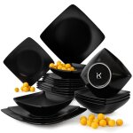 Konsimo epiri service de table 18 pi�ces pour 6 personnes c�ramique premium design moderne entretien ...