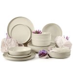 Konsimo service de table complet victo set de vaisselle fabriqu dans lue (18 pices) pour 6 personnes ...