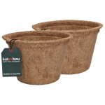 Kotarbau lot de 2 pots de fleurs en fibre de coco 215 x 14 cm