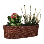 Kotarbau cache - pot en osier tress� pot de fleurs ovale pour fleurs et plantes panier naturel 40 cm