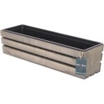 Kotarbau jardinière en bois avec insert en plastique gris 60 x 18 x 15 cm Kotarbau jardinière en bois avec insert en plastique gris 60 x 18 x 15 cm