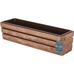 Kotarbau jardinière en bois marron avec insert en plastique 60 x 18 x 15 cm Kotarbau jardinière en bois marron avec insert en plastique 60 x 18 x 15 cm