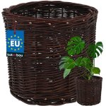 Kotarbau panier en osier à planter marron hauteur 28 cm 33 cm cache - pot en osier dextérieur pour balcon ... Kotarbau panier en osier à planter marron hauteur 28 cm 33 cm cache - pot en osier dextérieur pour balcon ...