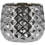 Kotarbau pot de fleurs en c�ramique cache - pot 13 cm pour fleurs plantes argent�