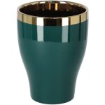 Kotarbau pot de fleurs en c�ramique cache - pot vert - or haut 123 mm