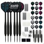 Koto ? fléchettes pointe métal set incl. 90 pièces accessoires de fléchettes 6 steeldarts 6 sets Koto ? fléchettes pointe métal set incl. 90 pièces accessoires de fléchettes 6 steeldarts 6 sets