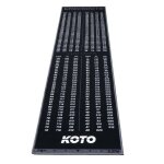 Koto - tapis checkout gris 237 x 60 cm incl. indicateur de score antid�rapant tapis flechette sol
