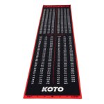 Koto - tapis checkout rouge 237 x 60 cm incl. indicateur de score antid�rapant tapis flechette sol