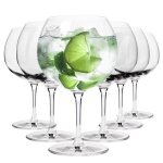 Krosno divine verres type balloon pour gin&tonic lot de 6 790 ml