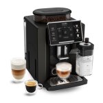 Krups sensation lait m50 machine  caf automatique 3 recettes cafs 3 lactes noire ea912910