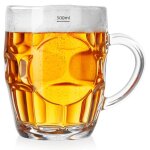 Kufel � bi�re - orion - 500 ml - verre �pais - transparent - compatible lave - vaisselle