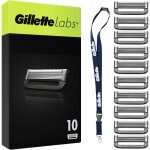 Labs lot de 10 recharges de rasoir pour hommes authentiques a 5 meilleures lames de la marque barre exfoliante ...
