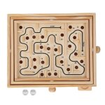 Labyrinthe en bois pour personnes âgées jeu de société avec billes en acier jouet éducatif cadeau Labyrinthe en bois pour personnes âgées jeu de société avec billes en acier jouet éducatif cadeau