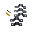 Lacet espagnolette collier en aluminium noir entraxe 32mm volet battant fen�tre but�e maintien label