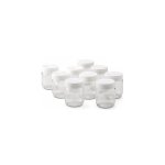 Lagrange 9 pots de 185g  yaourt transparents couvercles embotables blanc inclus