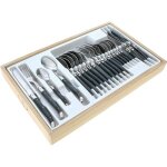 Laguiole mnagre 24 pices gris flamm