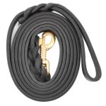 Laisse pour chien - durable - cuir de vache - 210 x 12 cm - pour dressage - taille moyenne Laisse pour chien - durable - cuir de vache - 210 x 12 cm - pour dressage - taille moyenne