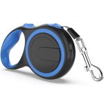 Laisse chien enrouleur 8m pour gros chien - bleu - rétractable - frein à une main - pause - verrouillage ... Laisse chien enrouleur 8m pour gros chien - bleu - rétractable - frein à une main - pause - verrouillage ...