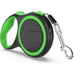 Laisse chien enrouleur 8m pour gros chien - vert - rétractable - frein à une main - pause - verrouillage ... Laisse chien enrouleur 8m pour gros chien - vert - rétractable - frein à une main - pause - verrouillage ...