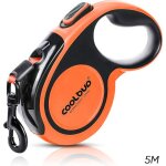 Laisse chien enrouleur pour gros chien jusquà 50kg ruban en nylon solide extensible à 5m rétractable(orange) ... Laisse chien enrouleur pour gros chien jusquà 50kg ruban en nylon solide extensible à 5m rétractable(orange) ...