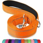 Laisse double face réfléchissante robuste pour chien avec poignée rembourée1. 2m x 2cmorange Laisse double face réfléchissante robuste pour chien avec poignée rembourée1. 2m x 2cmorange
