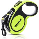 Laisse enrouleur - nylon - 5m - r�fl�chissante - vert - pour gros chien jusqu� 50kg