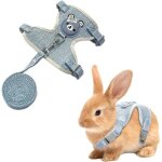 Laisse pour lapin accessoires harnais pour lapin colliers et laisses pour petits animaux r�glable respirant ...