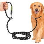 Laisse lasso pour chien - dok - 28 m - 15 - 60 kg - r�glable - multiposition - bandes r�fl�chissantes ...