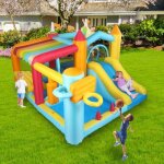 Lalaho - aire de jeux gonflable avec souffleur ch�teau gonflable pour enfant multifonctionnel 320 * 310 ...
