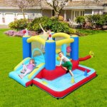 Lalaho - aire de jeux gonflable avec souffleur pour enfant trampoline tobogganpiscine à balles 280x250x170cm ... Lalaho - aire de jeux gonflable avec souffleur pour enfant trampoline tobogganpiscine à balles 280x250x170cm ...